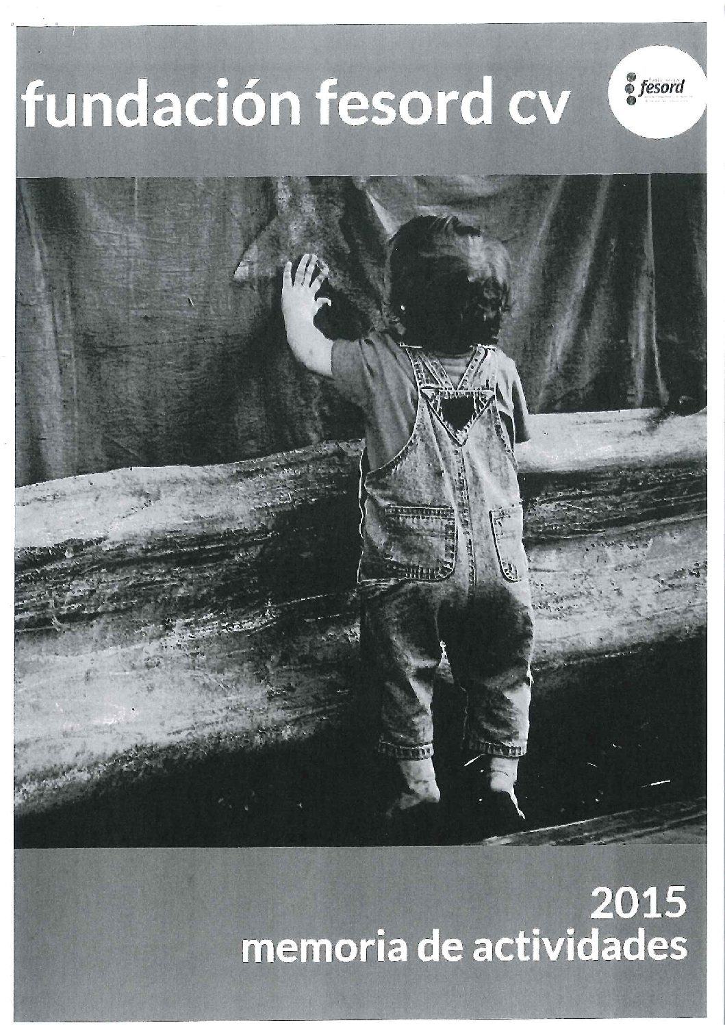 MEMORIA ACTIVIDADES 2015
