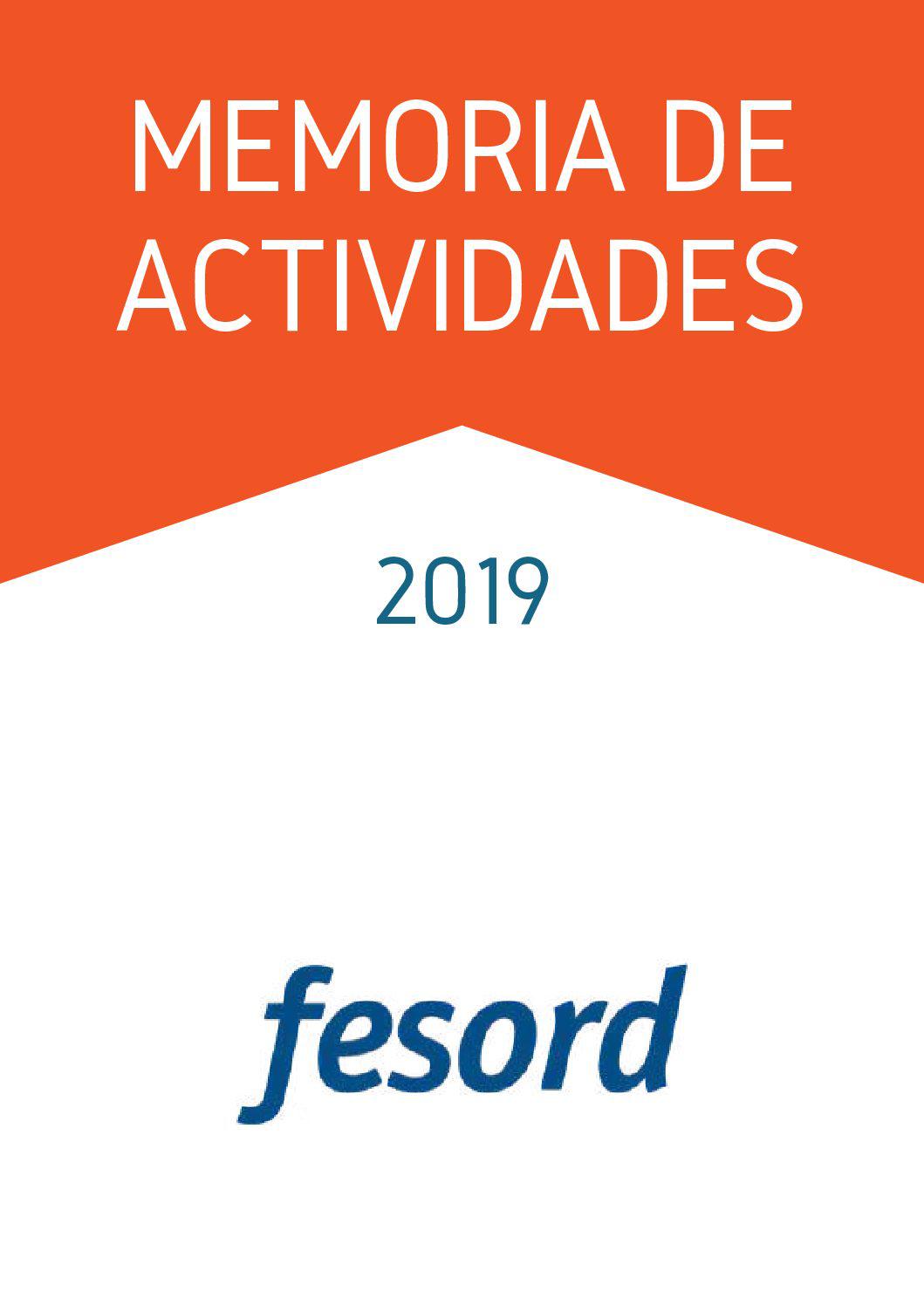MemoriadeActividades Fesord 2019