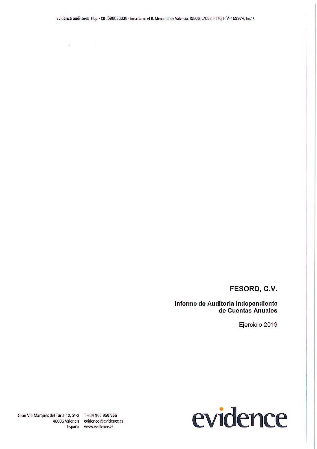 informeAuditoria2019 Fesord