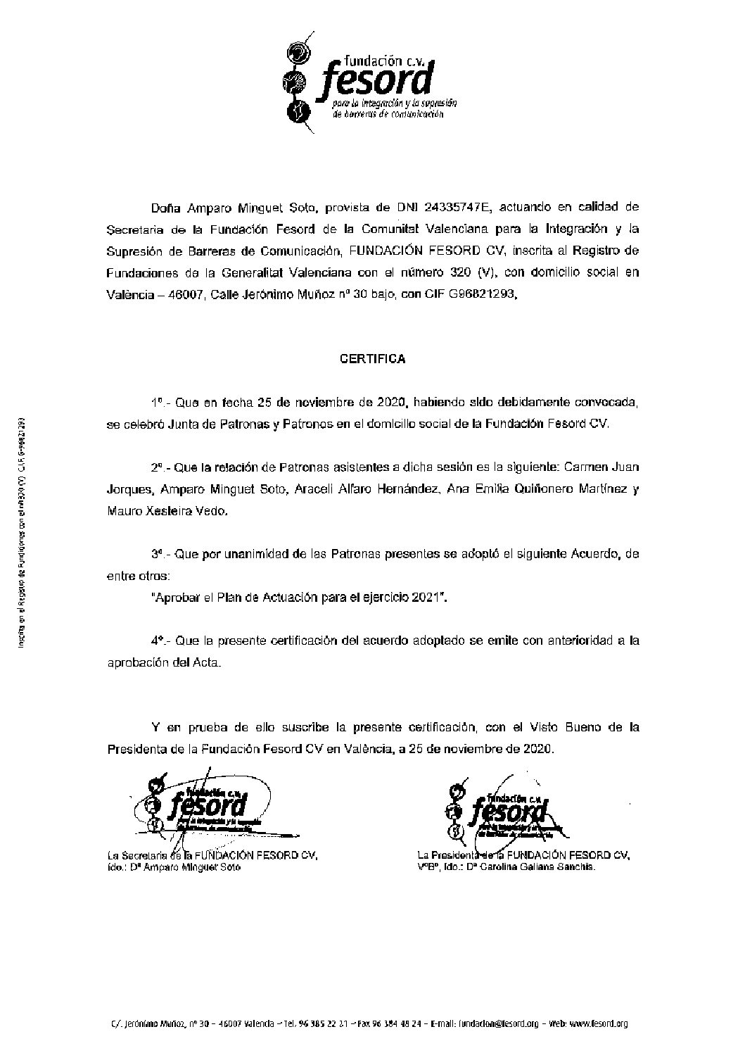 FUNDACION Presupuesto 21 FIRMADO b