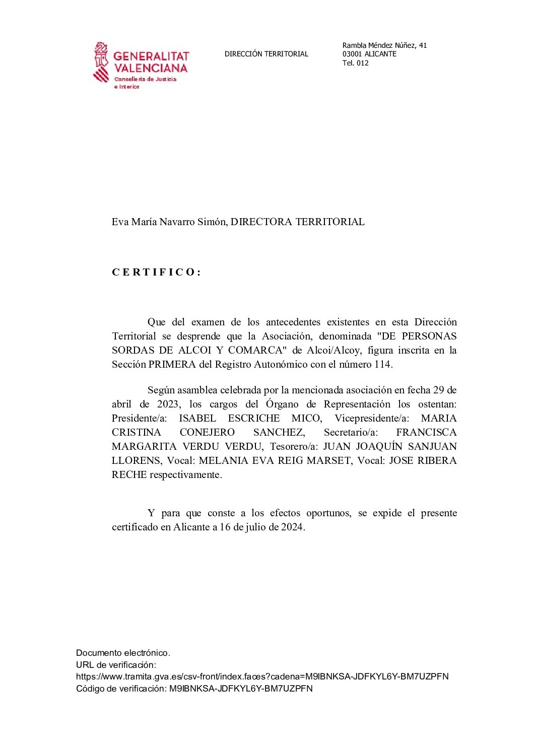 Junta directiva 2024